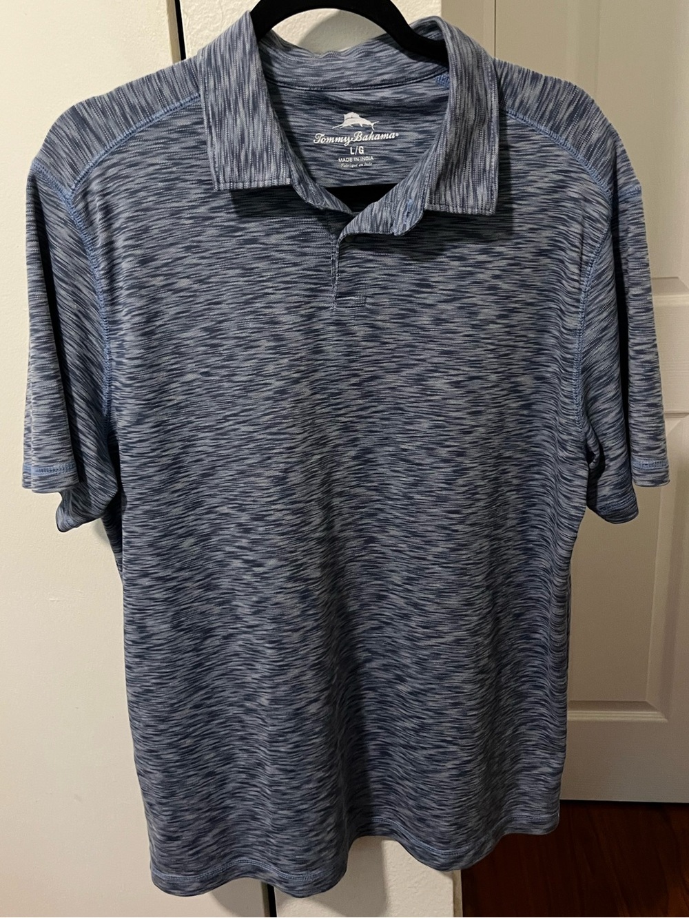 Tommy Bahama Men's Heathered Navy Space-Dye Polo